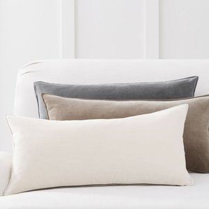 Pottery Barn velvet lumbar pillow cover